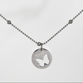Dog and Cat Necklace Identification Tag Surgical Engraving Name Tag 3 Types Ball Chain