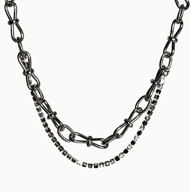 Dog and Cat Collar Identification Tag Surgical 3 Types Cubic Chain