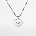 Dog and Cat Necklace Identification Tag Surgical Engraving Name Tag Bichon Pendant