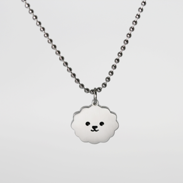 Gempaw Dog Cat Engraved Identification Tag Necklace 3 Types Wonderland Cat Bichon Bearstar
