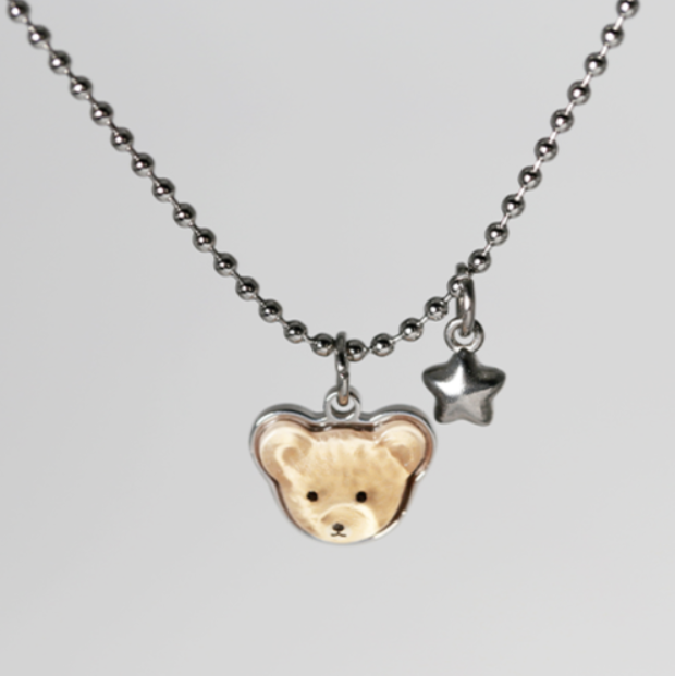 Gempaw Dog Cat Engraved Identification Tag Necklace 3 Types Wonderland Cat Bichon Bearstar