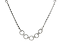 Puppy Cat Necklace Surgical Steel Cubic Ring Chain