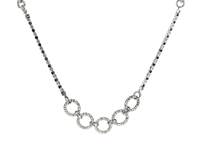 Puppy Cat Necklace Surgical Steel Cubic Ring Chain