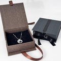 Ribbon Square Gift Box Dog Cat Necklace Identification Tag Jewelry Gift Wrapping