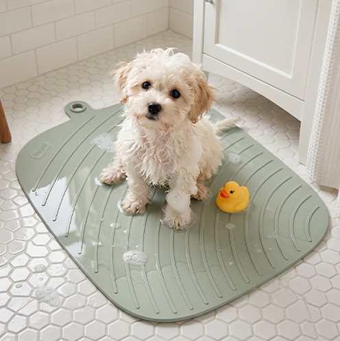Dog Bath Non-Slip Mat Non-Slip Silicone Bathroom Footrest Small Dog Medium Dog