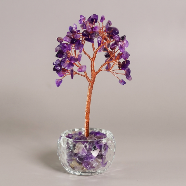 Natural Crystal Crystal Wood Feng Shui Interior Decoration 6 Types Lucky Objects Store Office Opening Gift