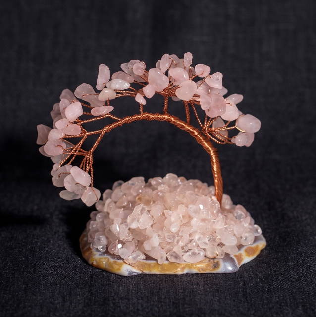 Natural Crystal Crystal Wood Feng Shui Interior Decoration 6 Types Lucky Objects Store Office Opening Gift