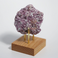 Gempaw Natural Lepidolite Crystal Gemstone Lilac Purple Object 73.3g